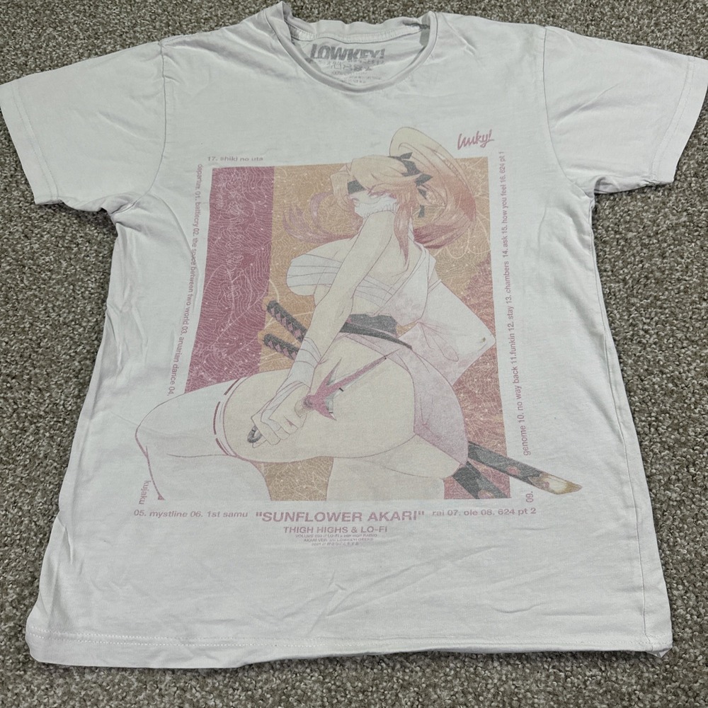 Lowkey Geeks Thigh Highs And Lo Fi Shirt Takina X Size Small Limited Edition